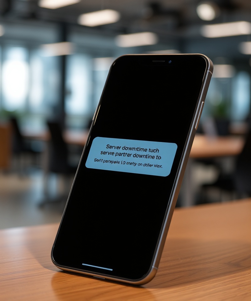 Мобильное уведомление от StatusPool в Telegram — скриншот сообщения о сбое API на api.example.com с меткой времени и статус-кодом 502